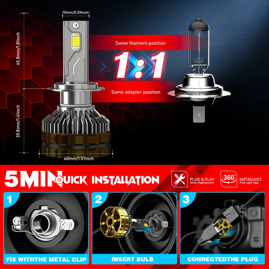 LED Headlight Bulb View 3