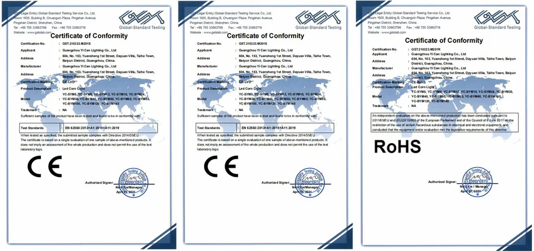 Certifications