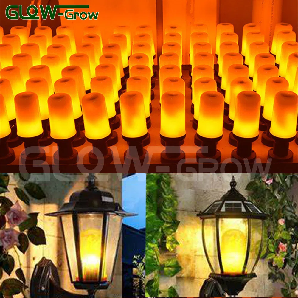 E26 LED Flame Effect LED Flickering Light Bulb for Halloween with Gravity Sensor