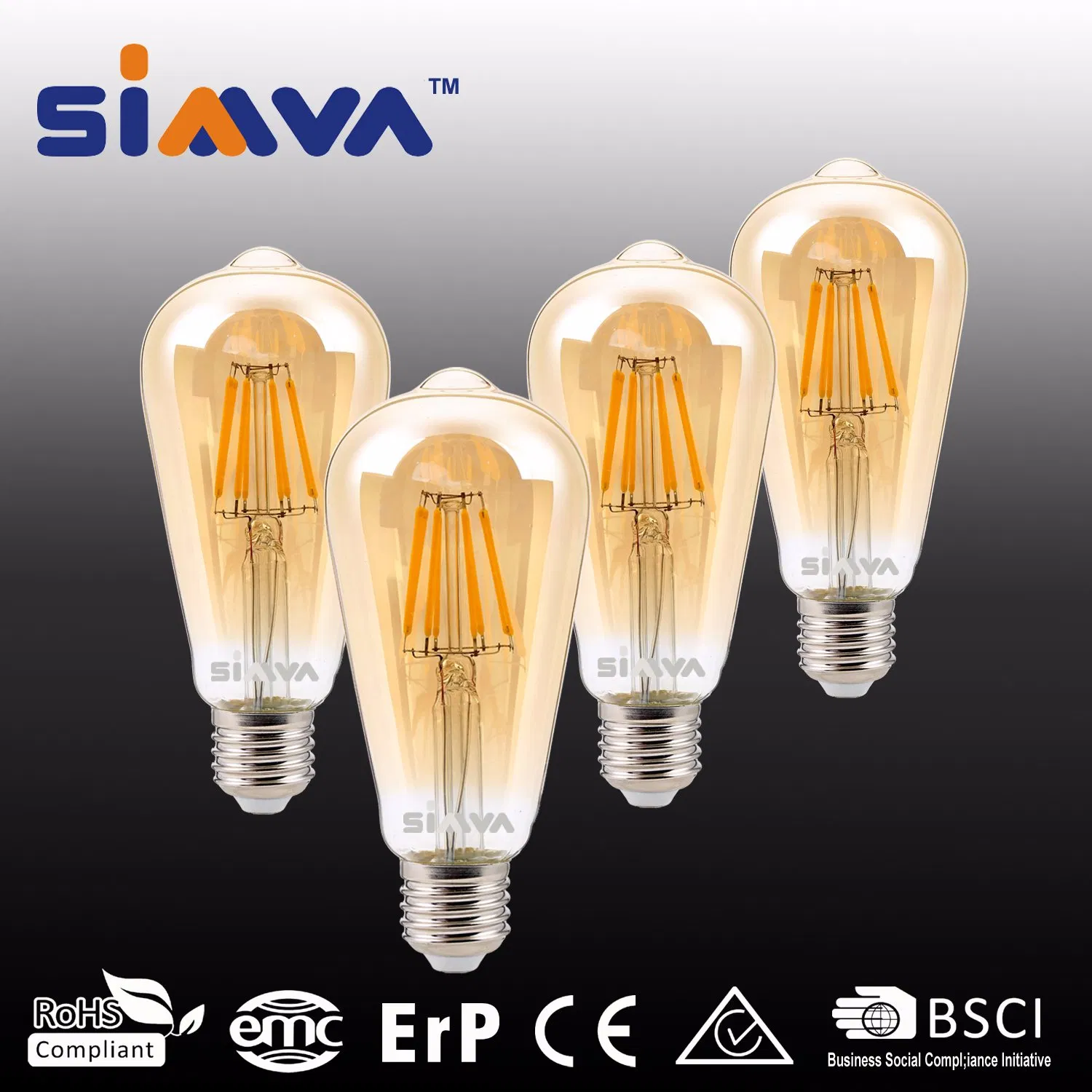 St58 4W 470lm 2200-6500K E26/E27 LED Filament Bulb