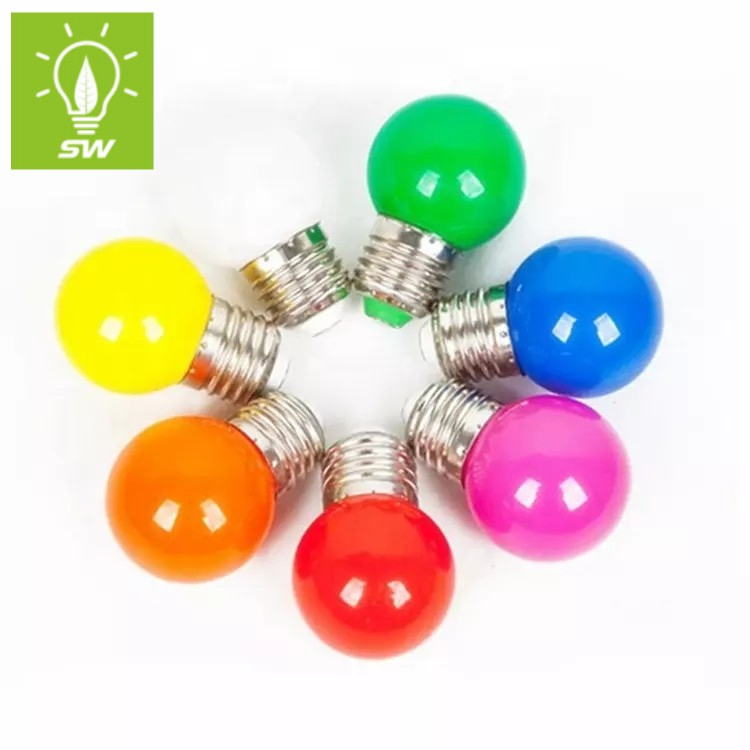 Emergy Saving Small Globe Decorative G45 E27 E14 B22 B15 Yellow Red Green Blue Orange White Colorful Holiday 2W 4W LED Antique Filament Lamp Lighting Bulb