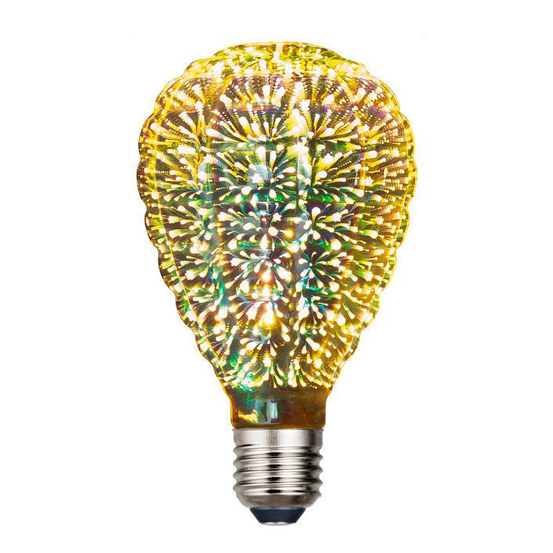 Heart Shape Christmas Holiday Decoration 3D LED Filament Bulb 2W 4W 6W 8W