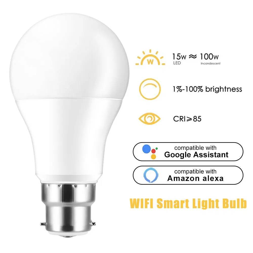 Smart Bulb 7W/9W Tuya WiFi Light RGB E26 E27 LED Lamp Voice Control Dimmable