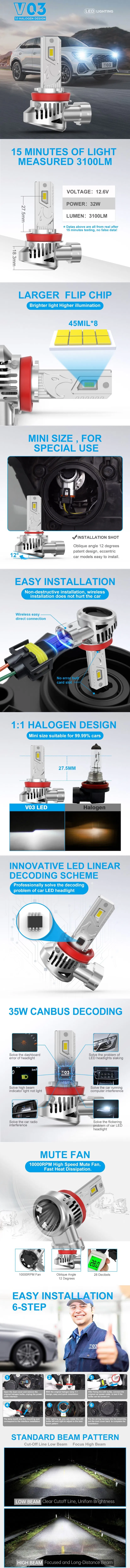 H11 LED Infographic