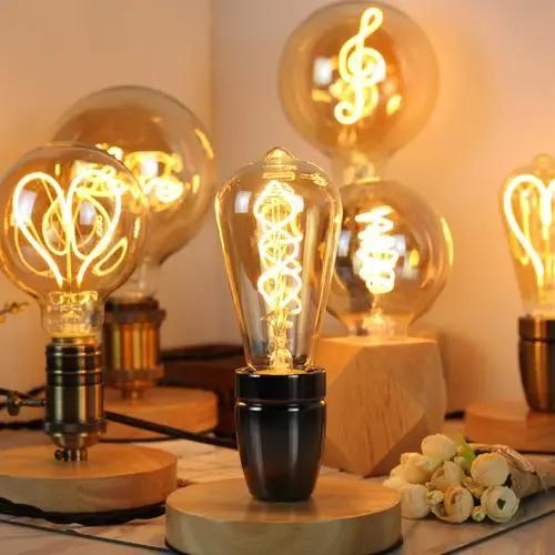 110V Cool White 2700K St58 E26 Base America Type LED Filament Bulb
