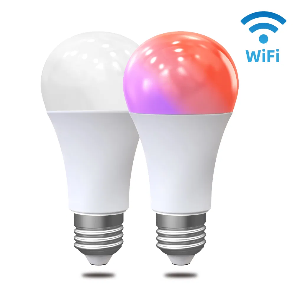 WiFi 9W Smart LED Light Bulb Rgbcw E27/E26/B22 Smart Living Control Bulb
