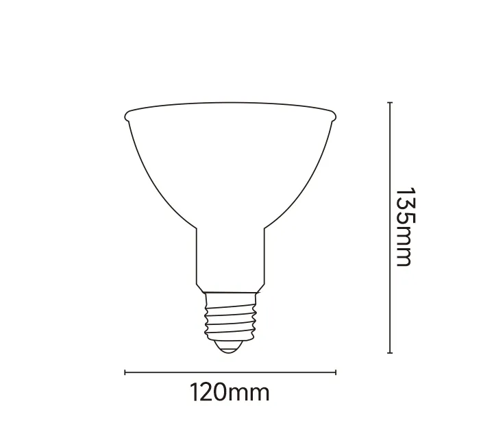 PAR38 LED Bulb Base Detail