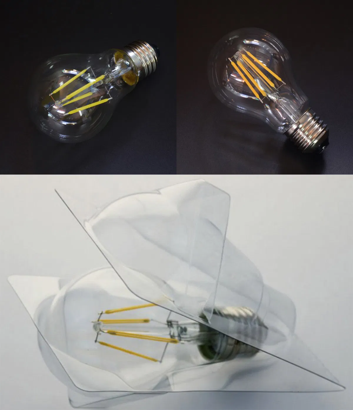 Edison LED Bulb 4W 6W 8W Vintage LED Filament Light Bulb 2700K Soft White 60W Incandescent Equivalent for Restaurant Home