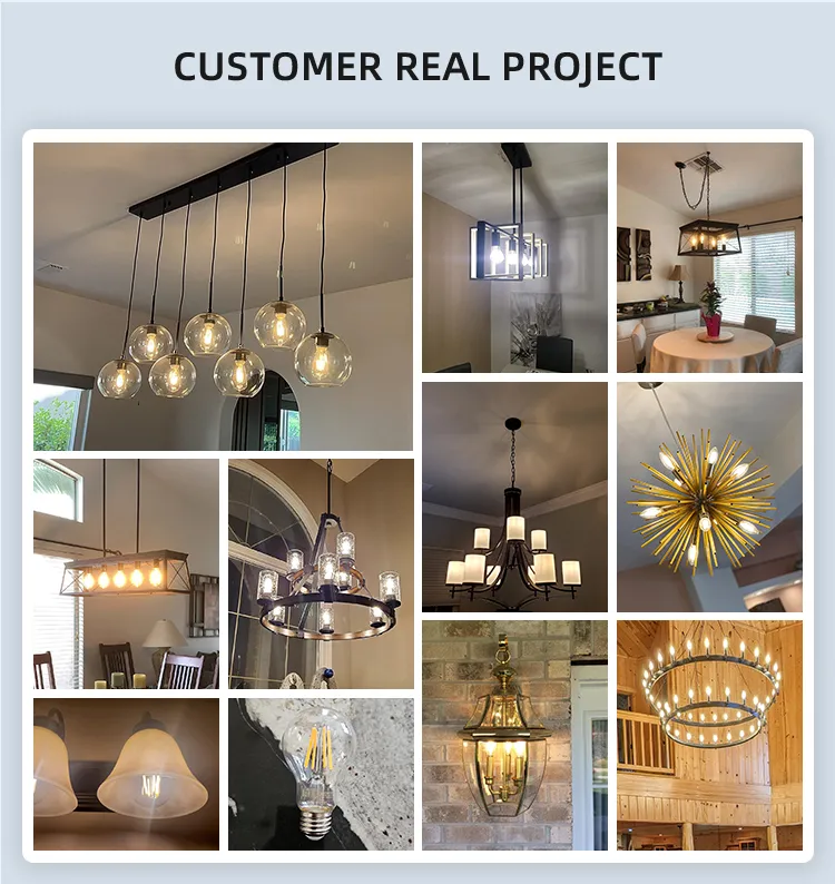 LED Filament Bulb Display