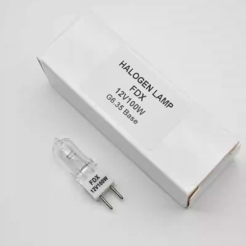 HoneyFly FDX Halogen Lamp Bulb G6.35 12V 100W 3200K Quartz Microscope Light