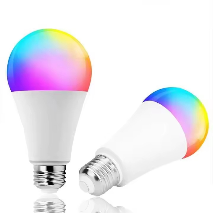 A60 Smart RGB Cw LED Bulb Tuya for Bluetooth E26/E27 9-15W Dimmable Color Changing Light WiFi Supports Alexa Google Smart Life