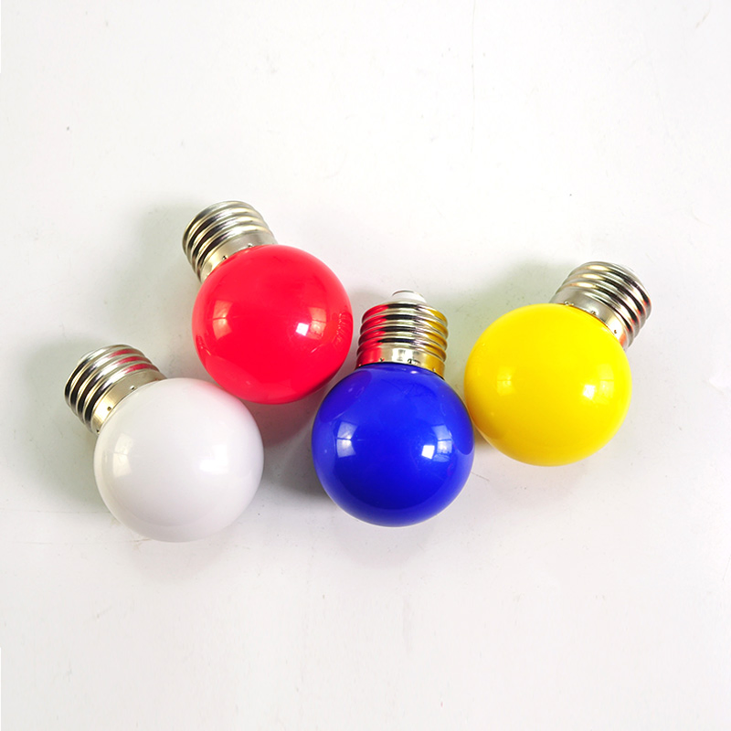 10PCS LED Bulb Lamp Bomlillas E27 Colorful LED Light Lampada Ampoule 3W AC 220V SMD 2835 Flashlight G45 Globe Bulbs Home Decor