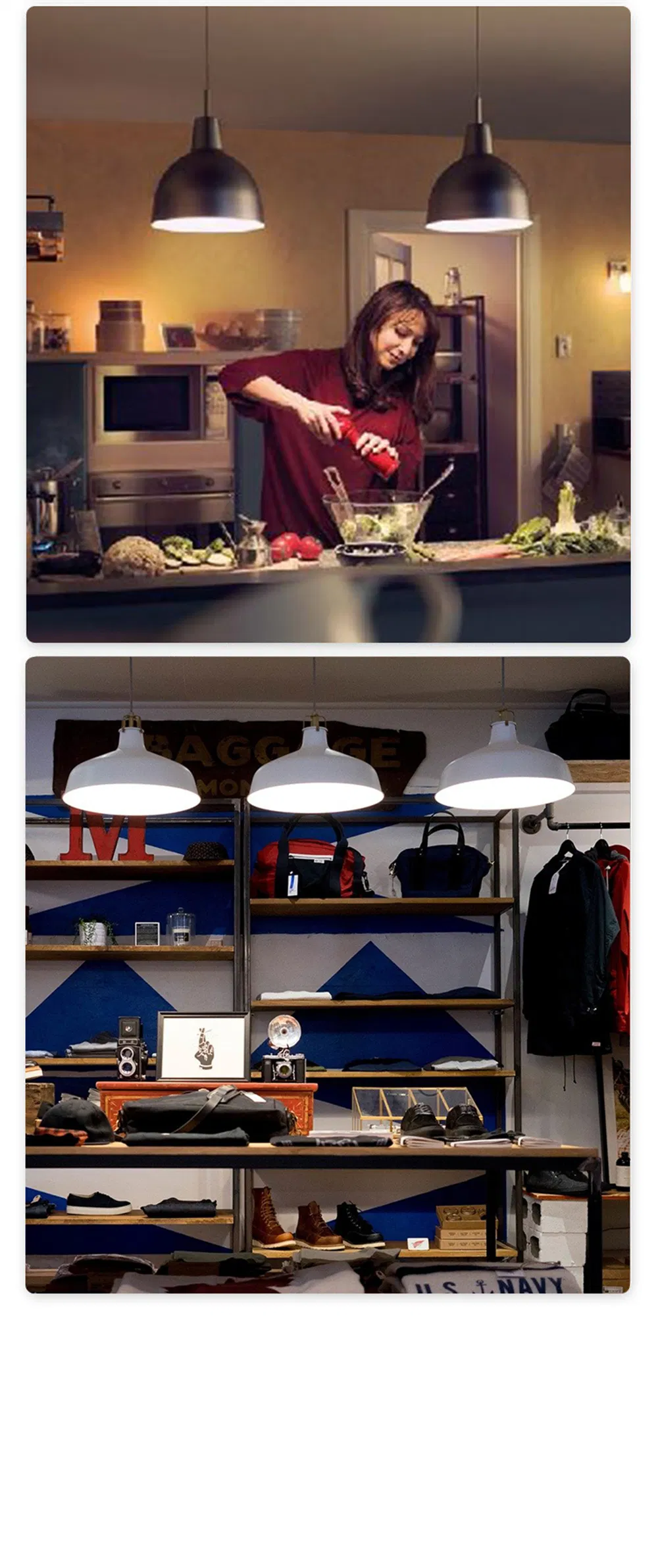 T Shape LED Bulb Base View