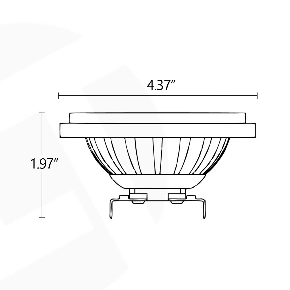 6W 12V Low Voltage PAR36/AR111 LED Bulbs for Spotlights