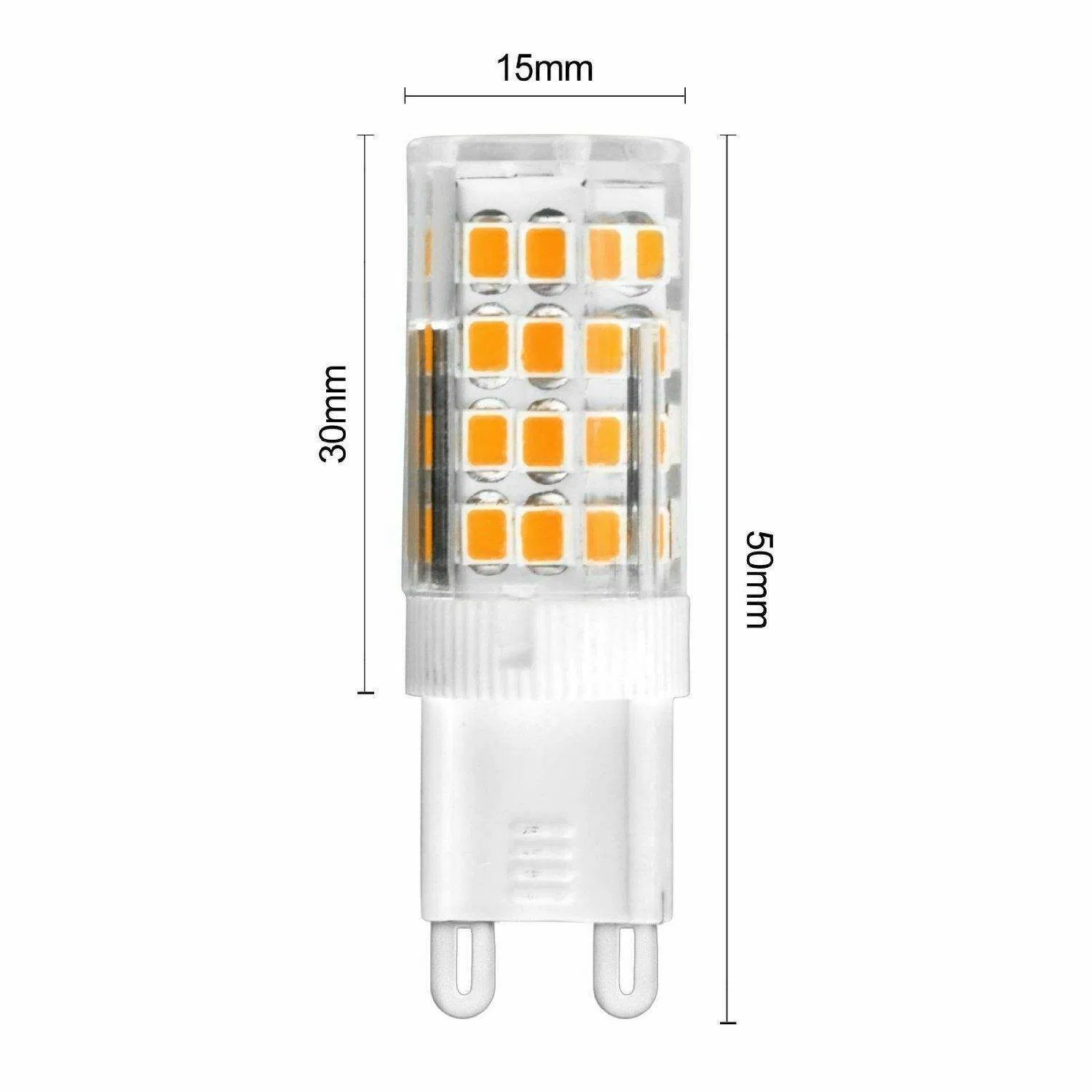 G9 LED Corn Bulb 3.8W Capsule Crystal Lights 51LEDs 2835 SMD Ceramic Replace 45W Halogen Lamp Cool White Warm White AC 220V