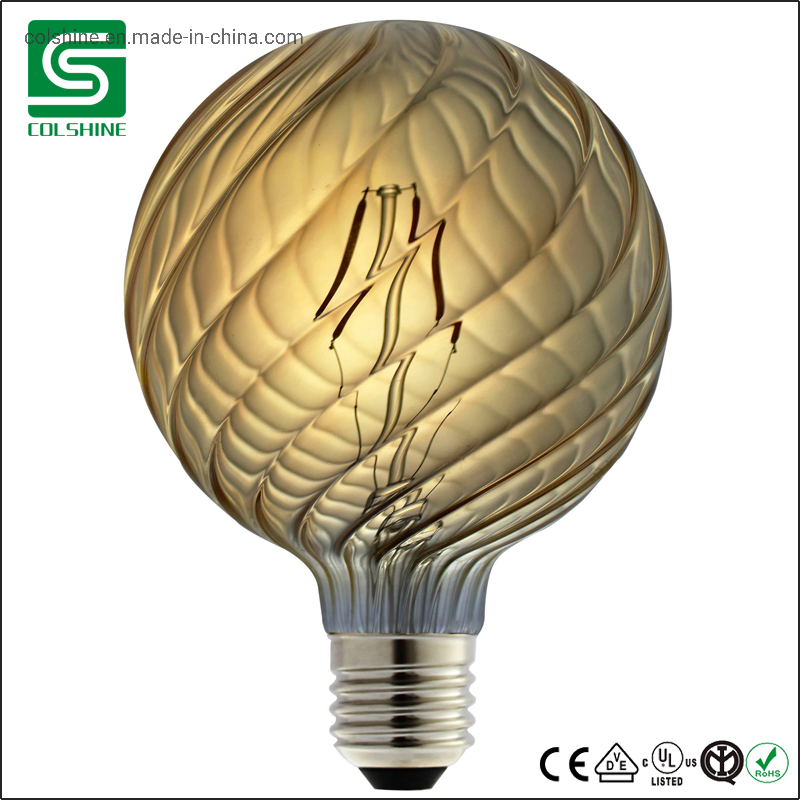 Industville Vintage LED Filament Bulb Small Globe Edison Screw Amber