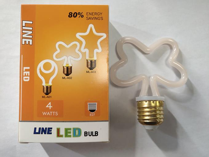 Simva LED Dimmable Filament Bulb Festival Unique 4W LED Bulb Light Waterproof String Lighting Bulb Fixture E27 for Festival Decoration