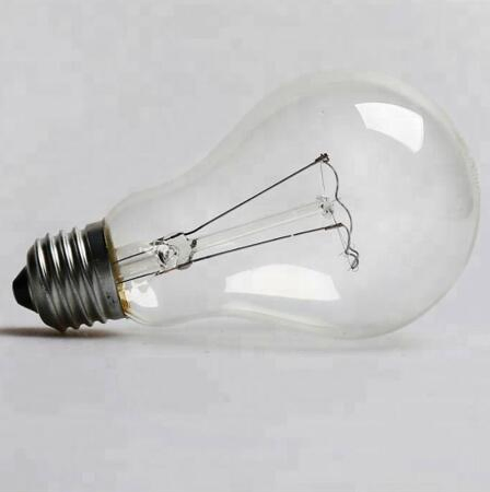 A55/A60 Globe Lighting B22 Clear Frosted Glass Incandescent Light Bulbs 110-130V