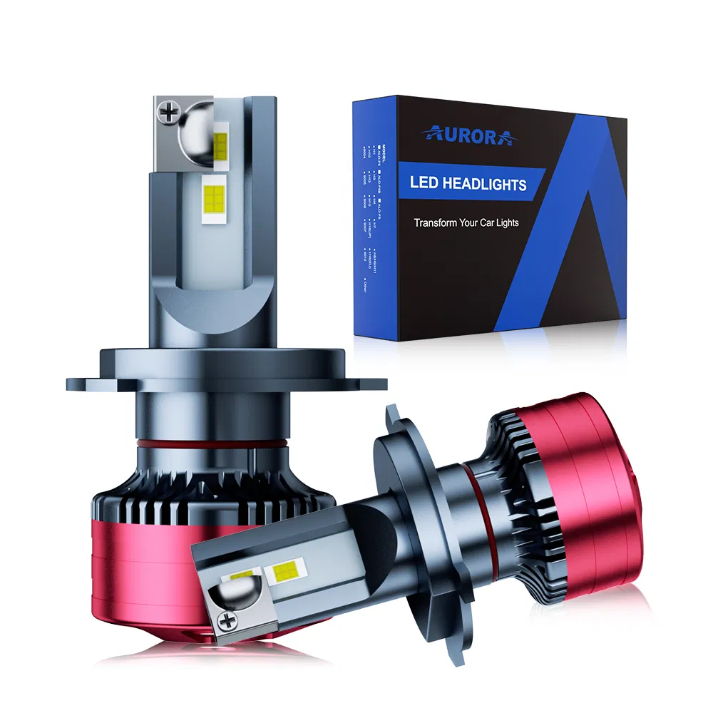 High Power 110W 6500K Cool White H4 H7 H11 9005 9006 LED Headlight Bulbs Halogen Replacement Bulbs with Cooling Fan