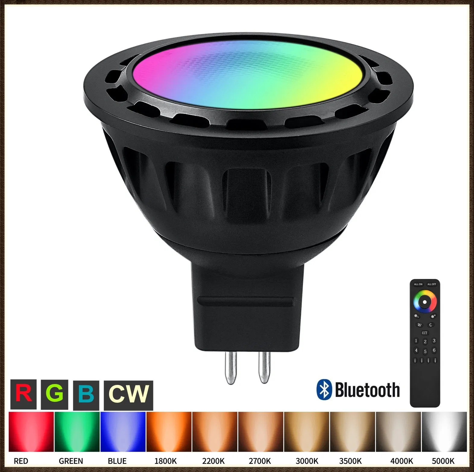 Low Voltage LED Bulb Landscape Outdoor Bulb LED 5W MR16 Headlights for Landscape Decor Residential Lighting