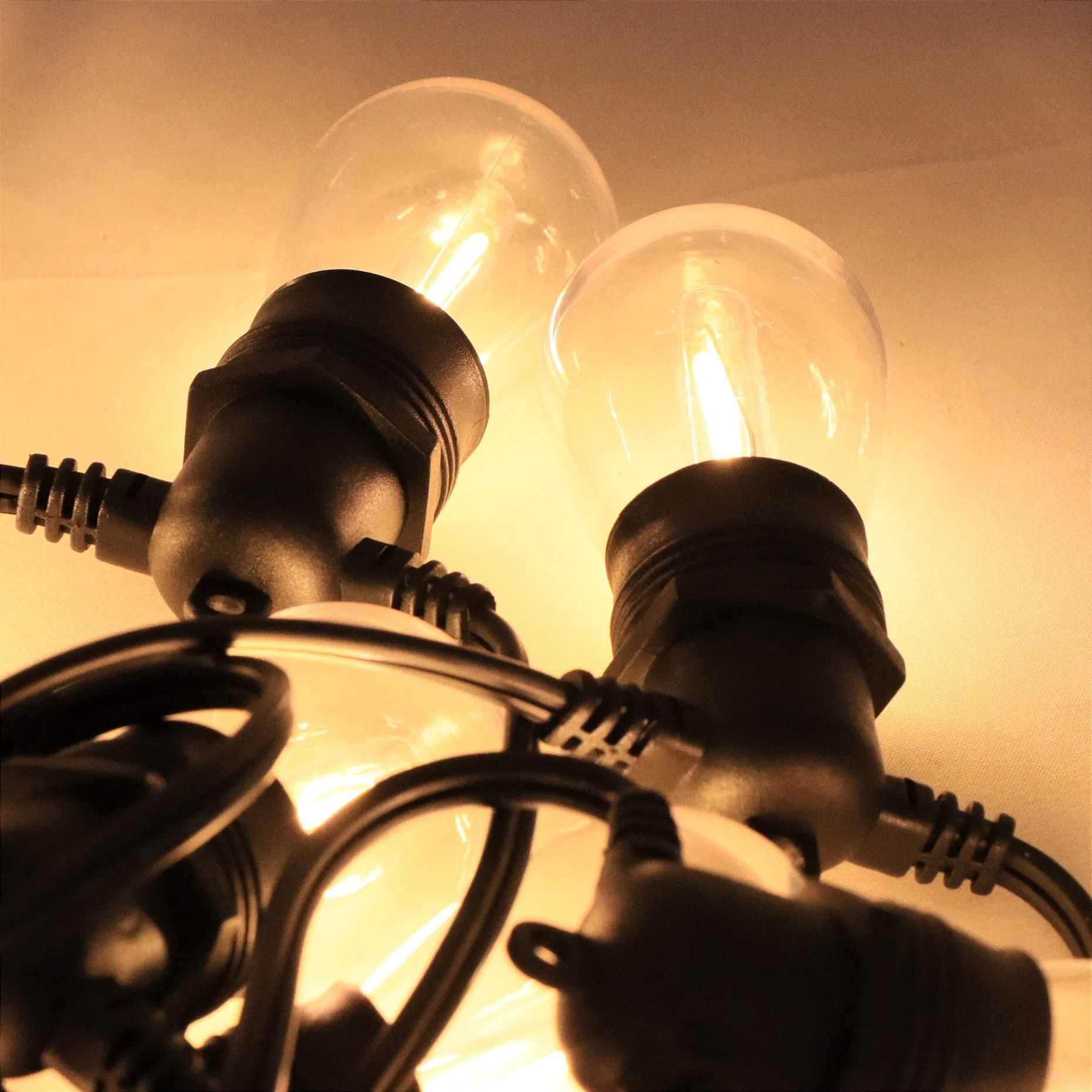 Warm White 26.9FT S14 IP65 Waterproof LED String Bulbs for Outdoor Patio Party Christmas Holiday Decoration