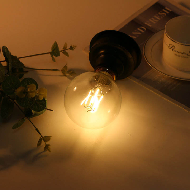 Clear Glass Globe LED Filament Light Bulb G80 G95 E27 E26 for High Power LED Lamp Light 4W 6W 8W 10W for Incandescent Replacements