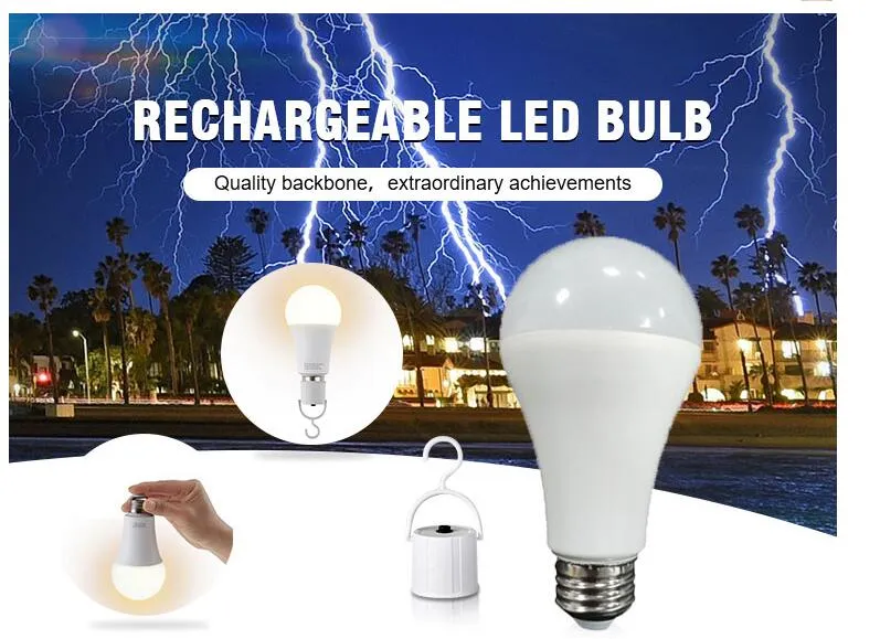 Rechargeable LED Emergency Bulb Features