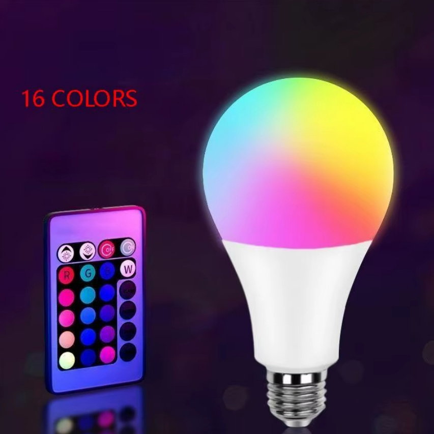 Remote Control Dimmable RGB Color Changing RGB LED Bulb Light