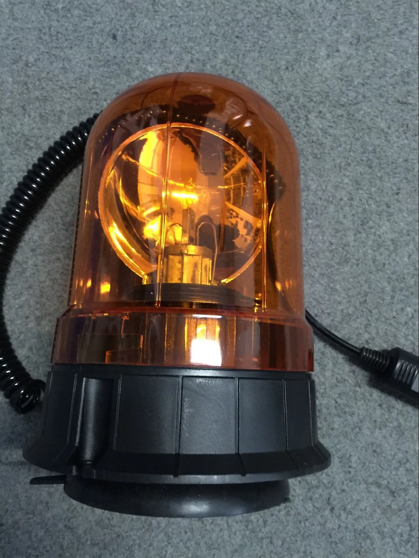 Amber Red Blue Ambulance Rescue Rotating Bulb Halogen Mining Beacons Light