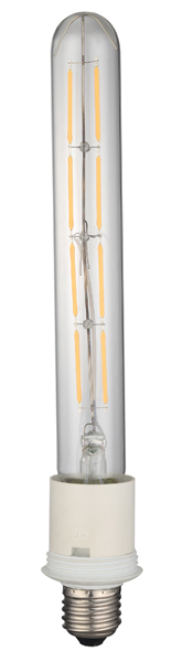 CE RoHS ERP EMC LVD Clear Amber spiral Straight Filament T20 Linear Tube Lines X Slash T-Bulb LED Filament Bulb