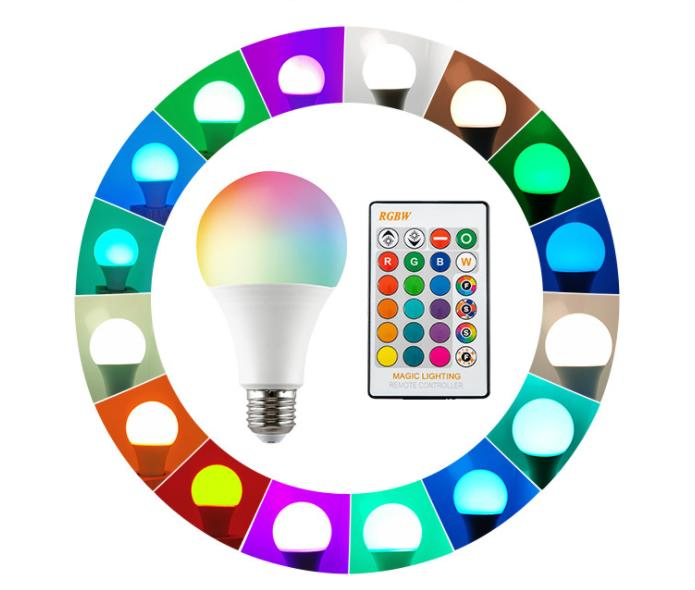 3/5/10W RGBW Spotlight IR Remote Control E27 16 Color Changing RGB Magic Light Lamp LED Bulb