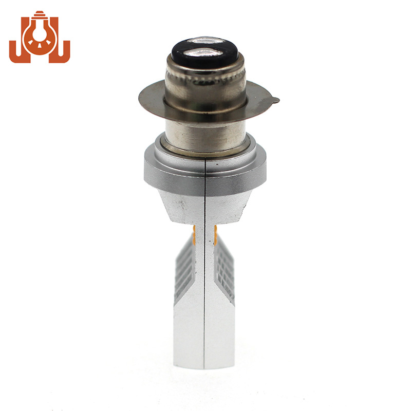 Motorcycle Headlight P15D LED Bulb Warm White High Low Beam Replacement for ATV Moped Scooter