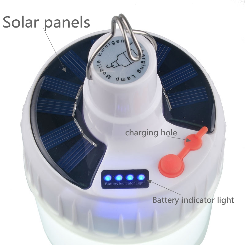 Manufacturers Energy-Saving Blackout Cross-Border Solar Energy Smart Rechargeable LED Light Bulbs