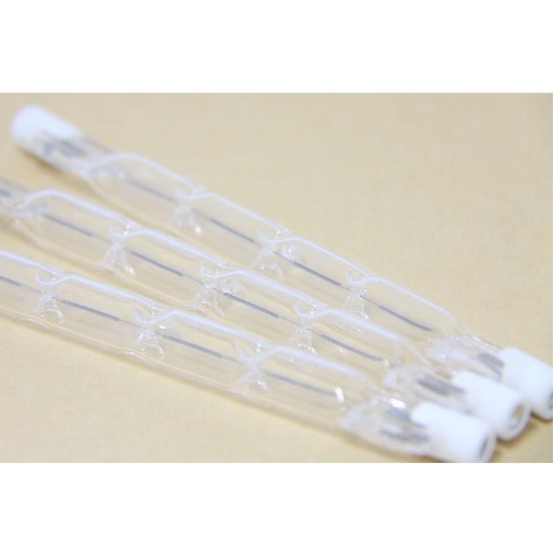 Quartz Tube J255 Infrared Heating Bare Tungsten Halogen Bulb Light Curing Lamp Elements
