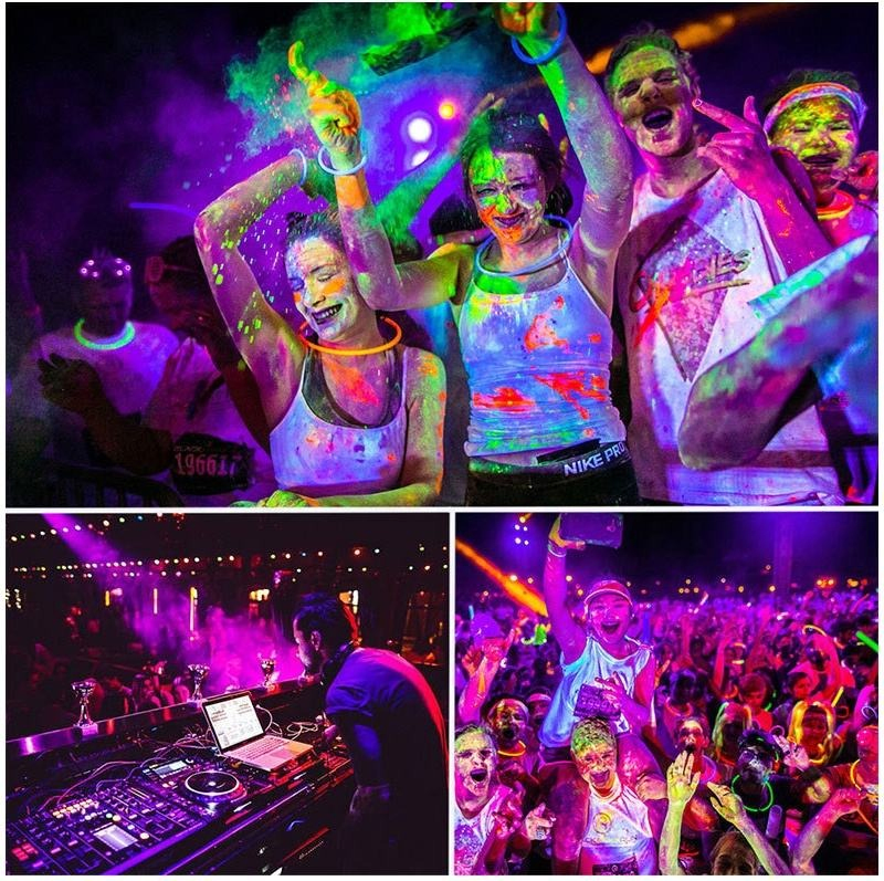 9W E26 LED Black Light Bulb UVA 385-400nm UV LED Bulb Lights for Club Bar Party Concert Decoration LED Bulb Holiday Lighting