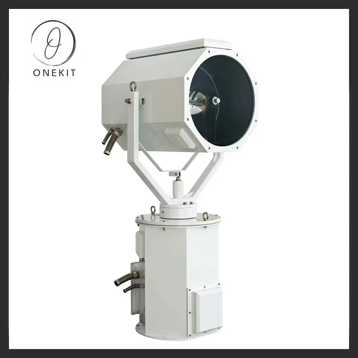 Durable Waterproof Sweep Boat Lighting Halogen Bulb Alart Lighting Projector Nautical Searchlight