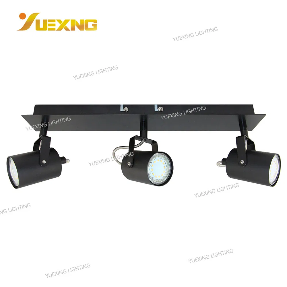 New Design Adjustable Light Spot Ceiling Light GU10 Black Round Home Halogen Bulb COB LED Spot Light