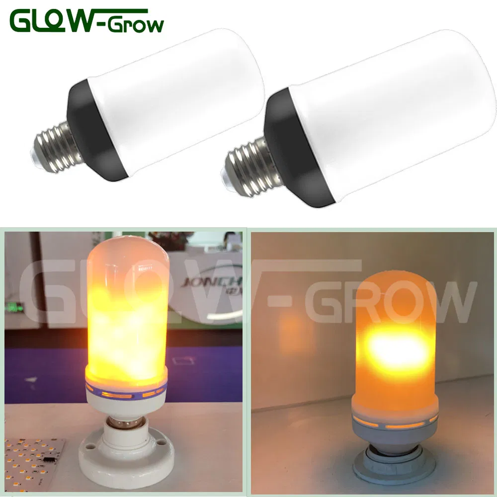 E26 LED Flame Effect LED Flickering Light Bulb for Halloween with Gravity Sensor