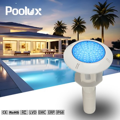 Latest IP68 12V AC Colorful LED RGB Warm White Wireless Waterproof Outdoor LED Bulb Liner Pool Lights with Power Options