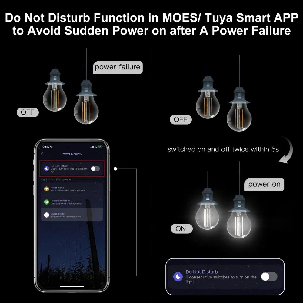 Smart LED Filament Bulb 6