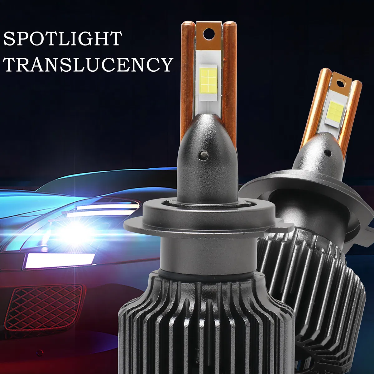 9012 LED Headlight Bulbs 1200lm Lumens Cool White LED Bulb Plug and Play Replacement Headlamp Bulbs Kit IP68 Waterproof