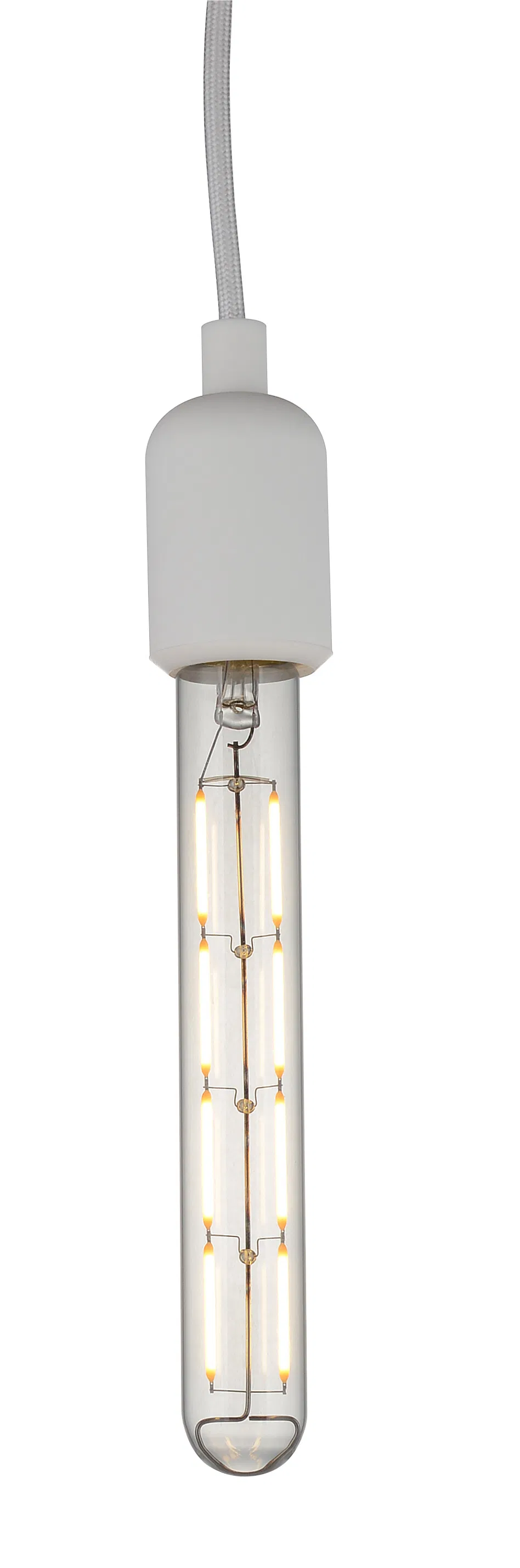 CE RoHS ERP EMC LVD Clear Amber Golden spiral Straight Filament T20 Linear Tube Lines X Slash T-Bulb LED Filament Bulb with E27