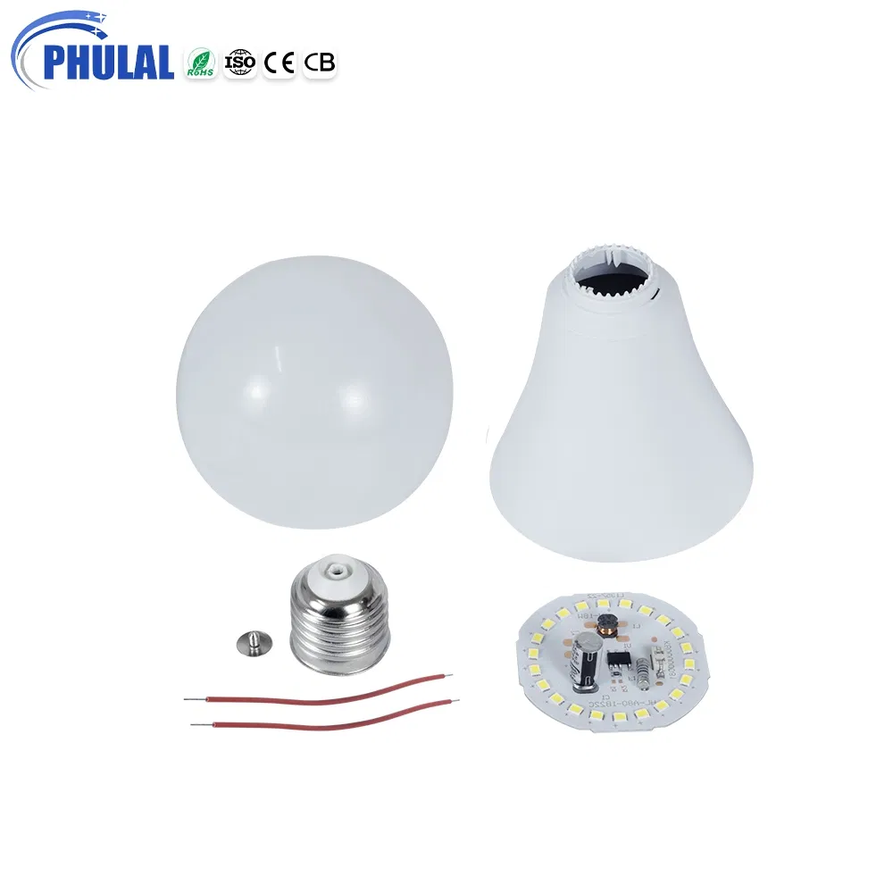Phulal China Factory Customized LED Lamp E27 Luz Bombilla LED SKD 3000K 6500K 8000K Cool Warm White Home LED Light Bulb