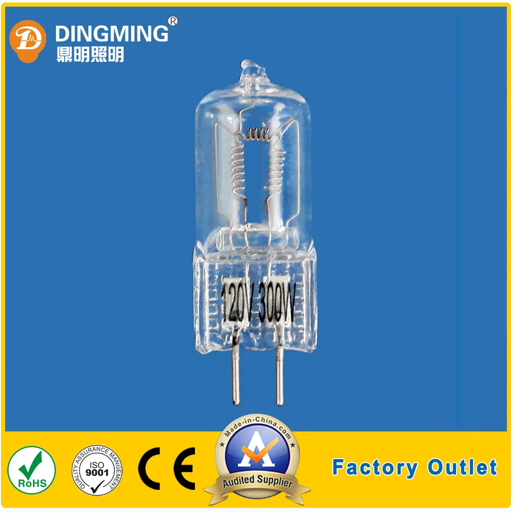 120V 300W G6.35 150h Halogen Light Bulb