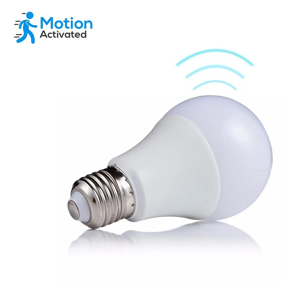 High Quality E27 7W 9W 12W 220V Motion Sensor LED Bulb Light From China Factory