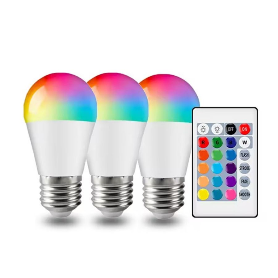 A60 A65 A70 A75 Remote WiFi Bluetooth Connect RGB+W &amp; Dimmable Home Lamp Energy Saving E27 B22 Smart LED Light Bulb with 5W 6W 7W 9W 10W 12W 15W 18W 20W