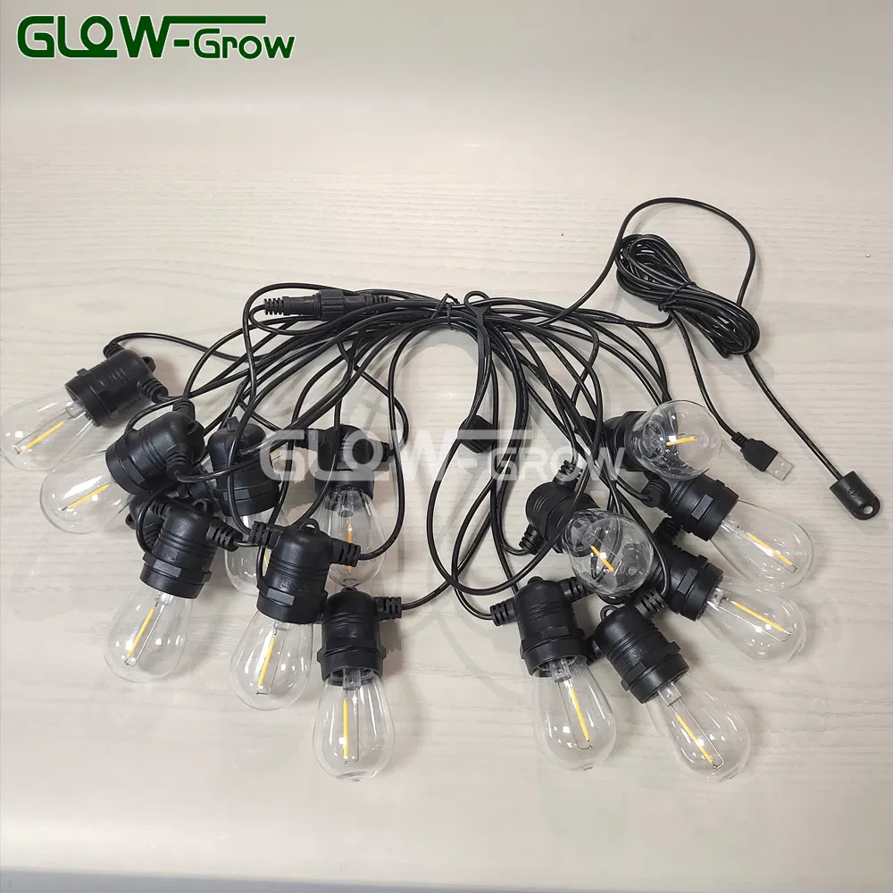 Warm White 26.9FT S14 IP65 Waterproof LED String Bulbs for Outdoor Patio Party Christmas Holiday Decoration