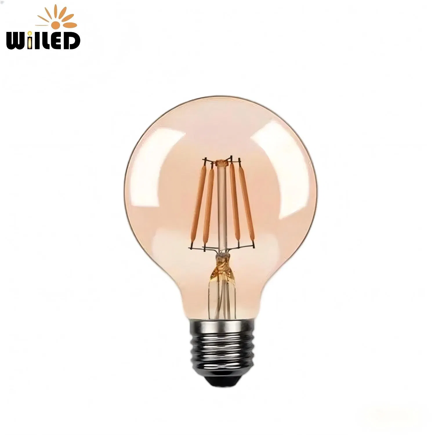Amber Edison Globe LED Filament Light Bulb G80 4W 6W 8W Energy Saving LED Filament Lamp AC110V 240V Decorative Durable Efficient Smart Bulb