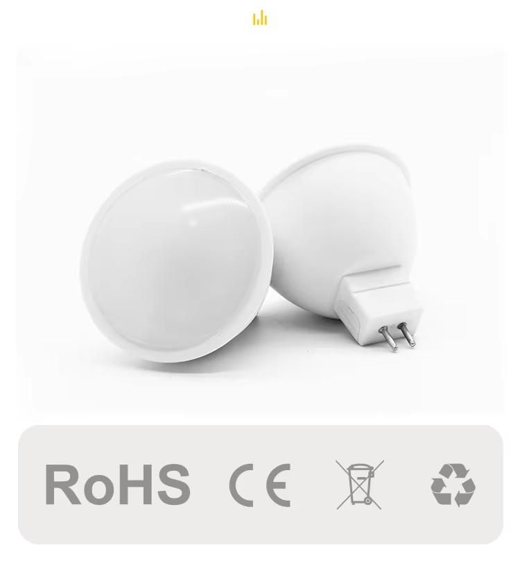 High Brightness Indoor Spotlight MR16 8W 230V 640lm Downlight Lamp Round Aluminium Dob LED Bulb