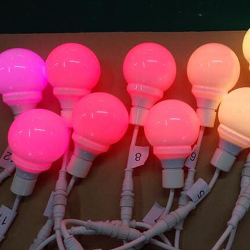 80mm 3D Waterproof Full Color RGB LED Bulb DMX512 Programmable Stage Lights